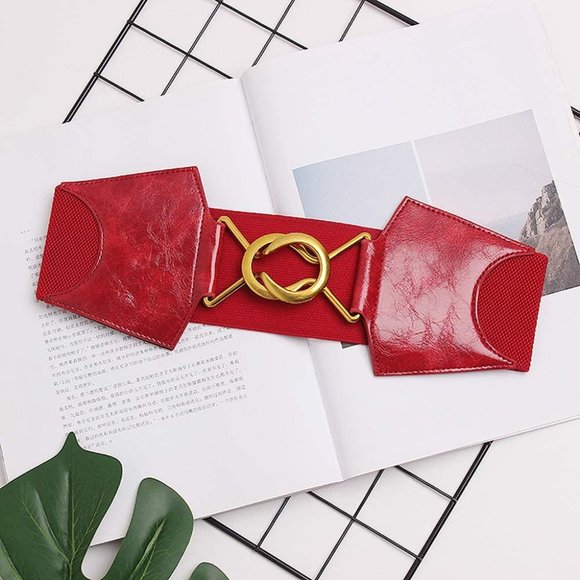 Women\'s Stretchy Wide Belt Dress Belts